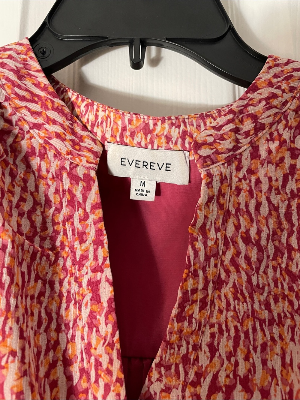 Evereve Pink Multi-Print Midi Wrap Dress - Picture 2 of 5